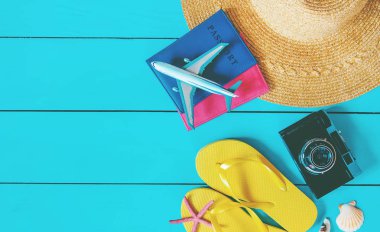 Arka plan yolculuğu. Deniz turu, eşyalar. Seçici odaklama.