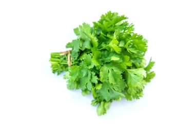 Bahçeden taze ev yapımı yeşillikler. Seçici odağı yalıtma.