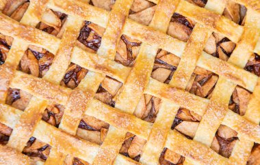 Elma ve tarçın ile Pasta. Seçici odaklama.