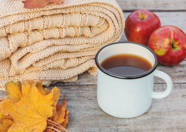 Güzel sonbahar arka plan. Merhaba Autumn. Seçici odaklama.