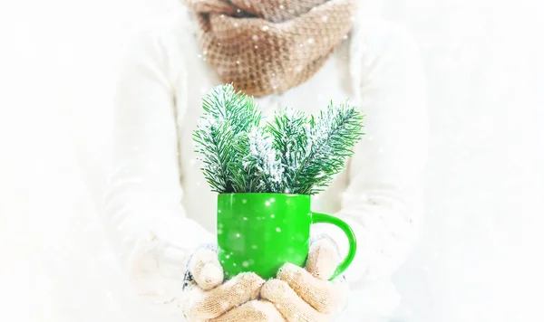 Fondo de Navidad. Feliz Año Nuevo. Enfoque selectivo — Foto de Stock