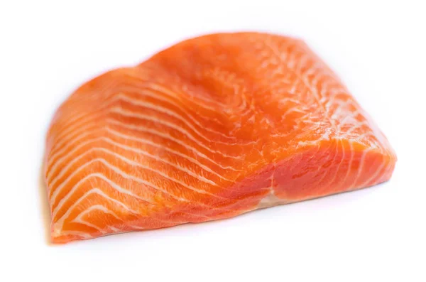 Peixe Vermelho Isolado Sobre Fundo Branco Foco Seletivo Alimentos — Fotografia de Stock
