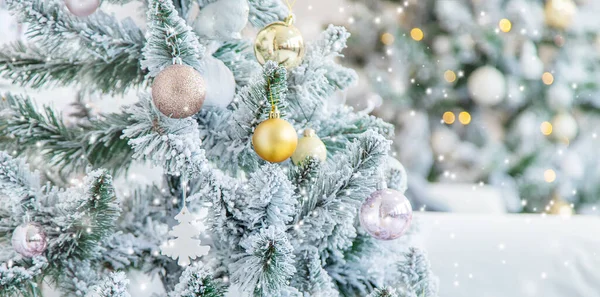 Vrolijk Kerstfeest Vakantie Wenskaart Achtergrond Selectieve Focus Aard — Stockfoto