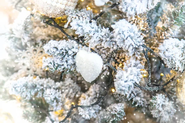 Feliz Natal Fundo Cartão Felicitações Feriados Foco Seletivo Natureza — Fotografia de Stock