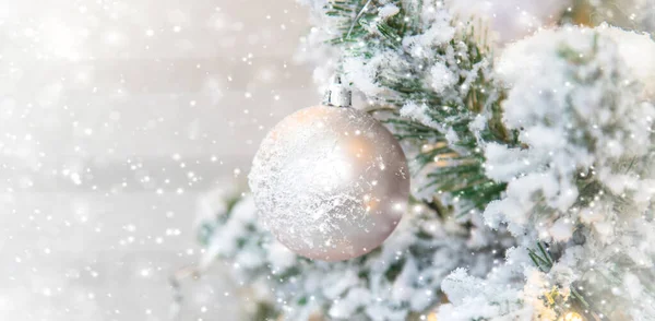 Frohe Weihnachten Feiertage Grußkarte Hintergrund Selektiver Fokus Natur — Stockfoto