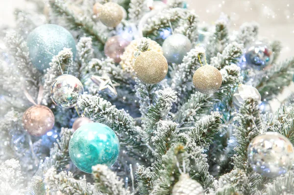Frohe Weihnachten Feiertage Grußkarte Hintergrund Selektiver Fokus Natur — Stockfoto