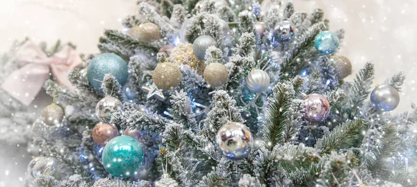 Frohe Weihnachten Feiertage Grußkarte Hintergrund Selektiver Fokus Natur — Stockfoto