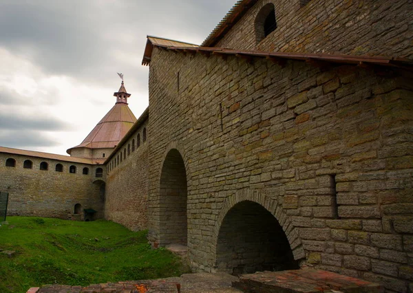 Verwoeste Gebouwen Het Grondgebied Van Het Fort — Stockfoto