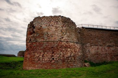 Schlsselburg Oreshek kalede ülkesinde harap binalar