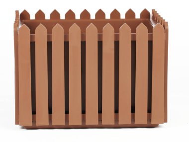 beyaz bir arka plan bir balkon için kafes saksı