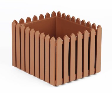 beyaz bir arka plan bir balkon için kafes saksı