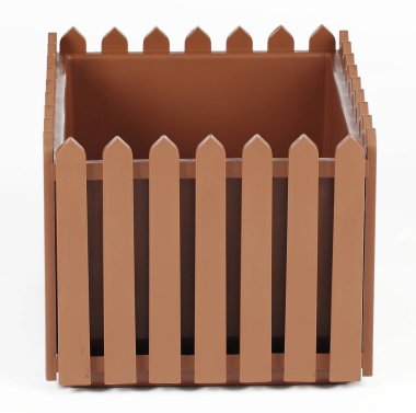 beyaz bir arka plan bir balkon için kafes saksı