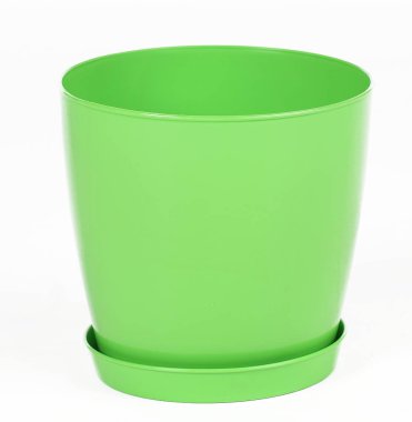 saksıyı. Palet ile plastik saksıyı