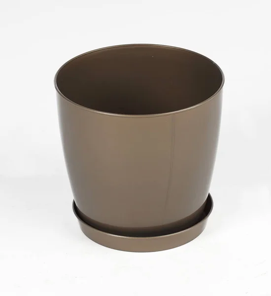 Flower Pot Plastic Flower Pot Pallet — Stock Photo, Image