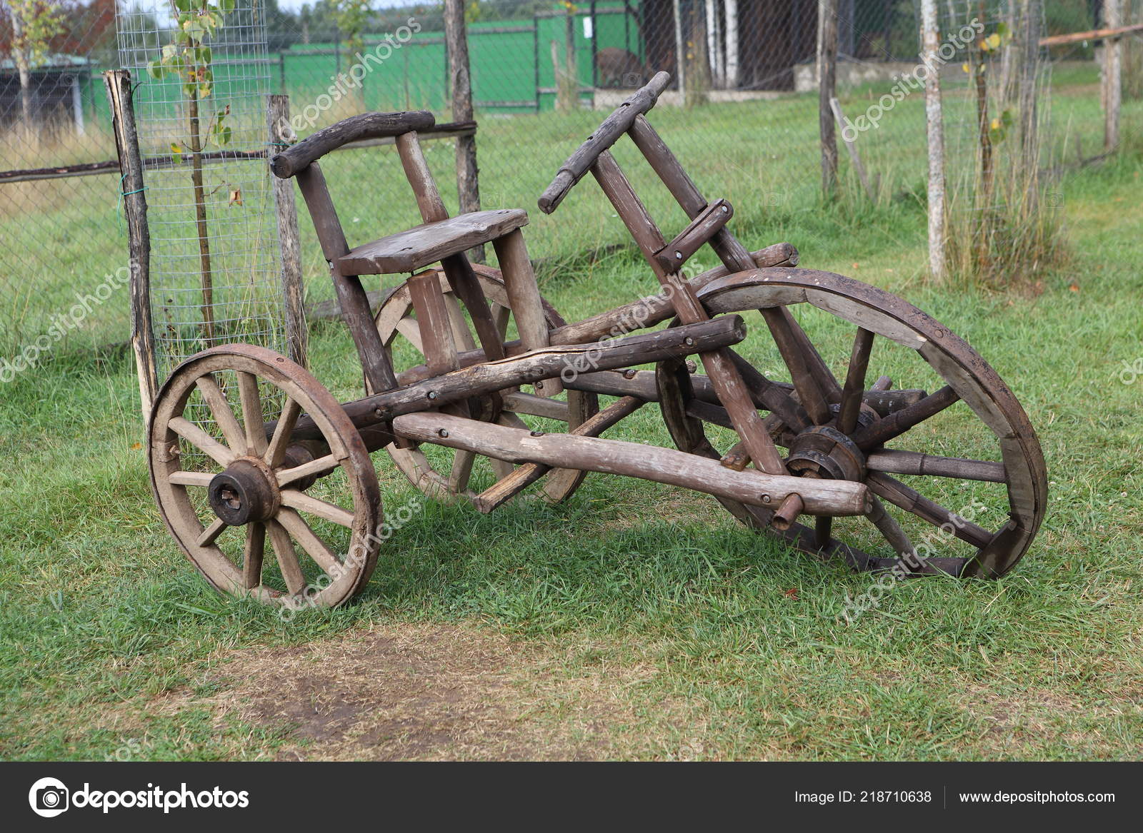 Trailer Park Decorations Wooden Wagon Decorative Decorations