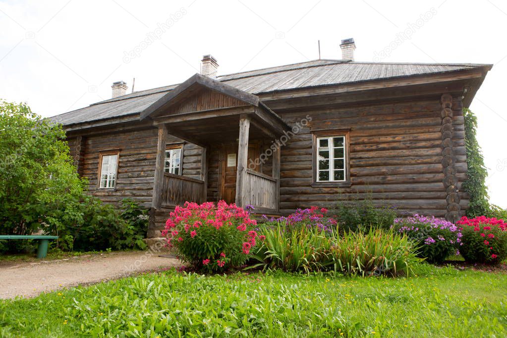 Wooden house. Log house