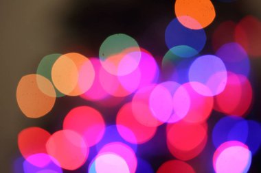 parlak ışıklar defocused arka plan bokeh karanlık illüstrasyon soyut