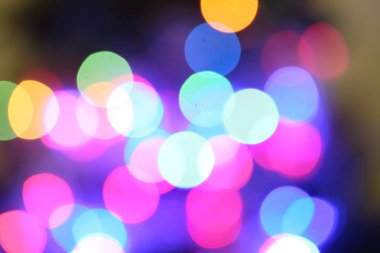 parlak ışıklar defocused arka plan bokeh karanlık illüstrasyon soyut