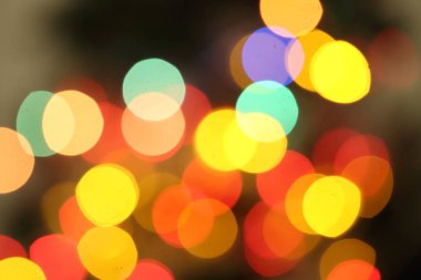 parlak ışıklar defocused arka plan bokeh karanlık illüstrasyon soyut