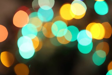 parlak ışıklar defocused arka plan bokeh karanlık illüstrasyon soyut