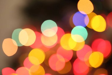 parlak ışıklar defocused arka plan bokeh karanlık illüstrasyon soyut