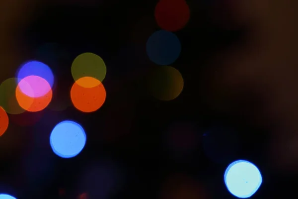 Glitter Lights Abstract Background Defocused Bokeh Dark Illustration — Stock Photo, Image