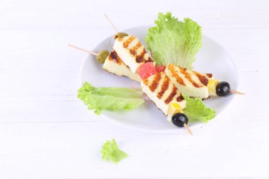 Halumi kızarmış peynir. Kavrulmuş Halumi