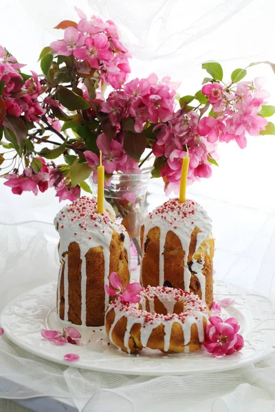 Пасхальный Торт Цветы Райского Яблока — стоковое фото