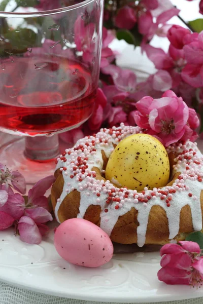 부활절 케이크 꽃다발 — 스톡 사진