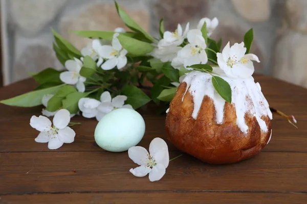 Composizione Pasquale Con Torta Pasquale Gelsomino — Foto Stock