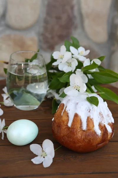 Bolo Páscoa Açúcar Confeiteiro Buquê Jasmim Florescente — Fotografia de Stock