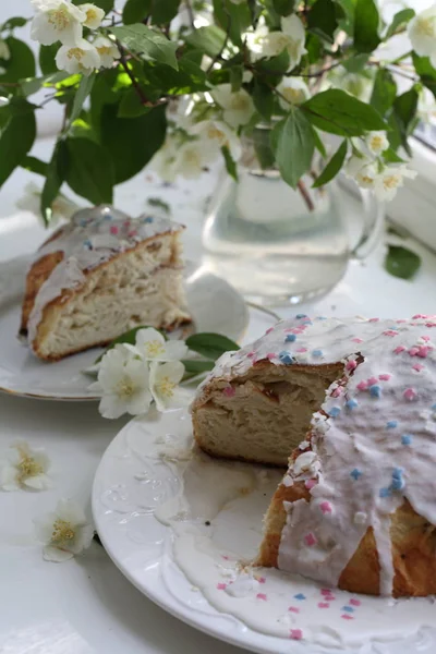 Osterkuchen Der Glasur — Stockfoto