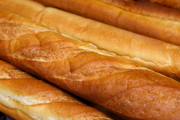 French Loaves Kitchen Table — Stock Photo, Image