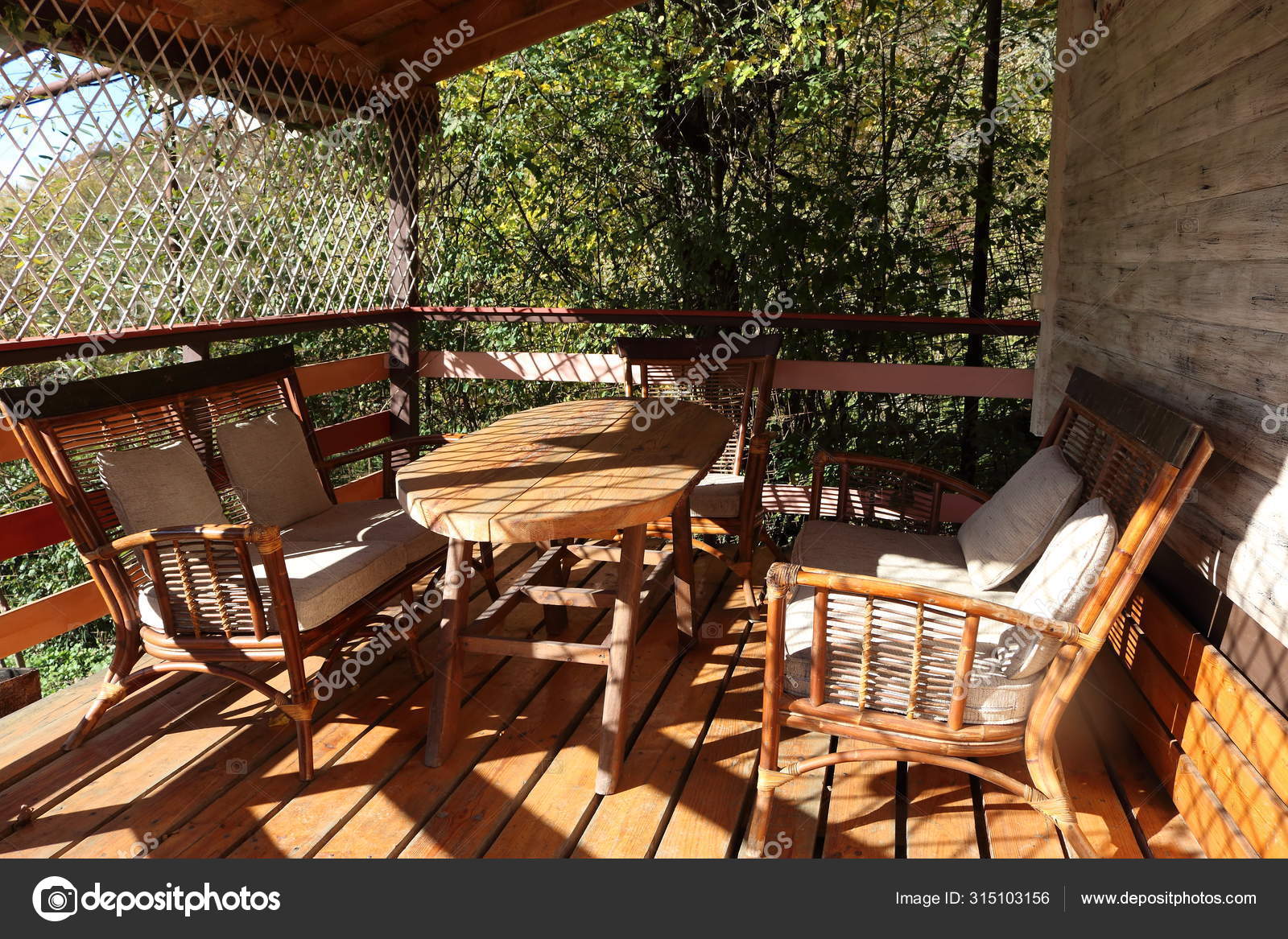Outdoor Wood Table With Wicker Chairs  : Baixa Wood Outdoor Armless Chair.