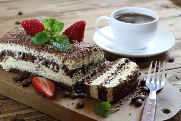 Tiramisu Tiramisu Cake Coffee — Stock Photo, Image