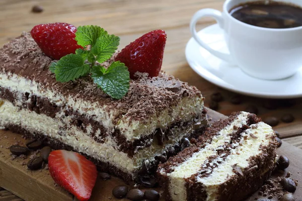 Tiramisu Tiramisu Cake Coffee — Stock Photo, Image