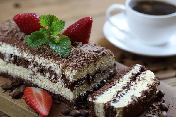 Tiramisu Tiramisu Cake Coffee — Stock Photo, Image