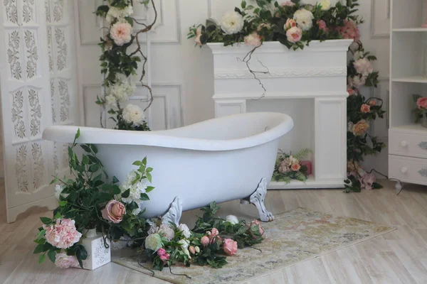 Intérieur Salle Bain Vintage Luxe — Photo