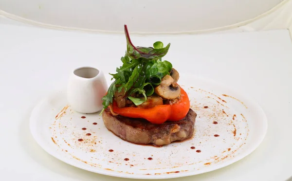 Cooking Ribeye Steak Grilled — Stock Photo, Image
