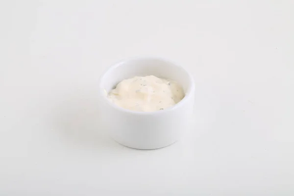 White Sauce Garlic Herbs — Stock Photo, Image