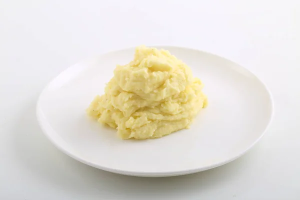Tłuczone Ziemniaki Białym Tle — Zdjęcie stockowe