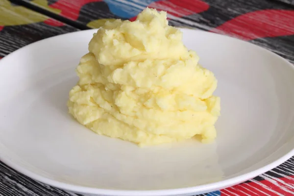 Tłuczone Ziemniaki Białym Tle — Zdjęcie stockowe