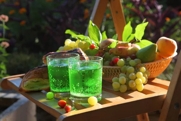 Limonada Bocanadas Fruta Para Desayuno — Foto de Stock