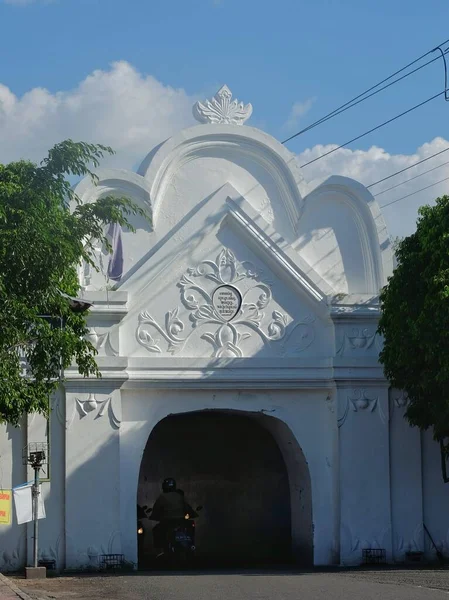 Yogyakarta Indonésia Maio 2020 Plengkung Wijilan Dos Portões Icônicos Entrar — Fotografia de Stock