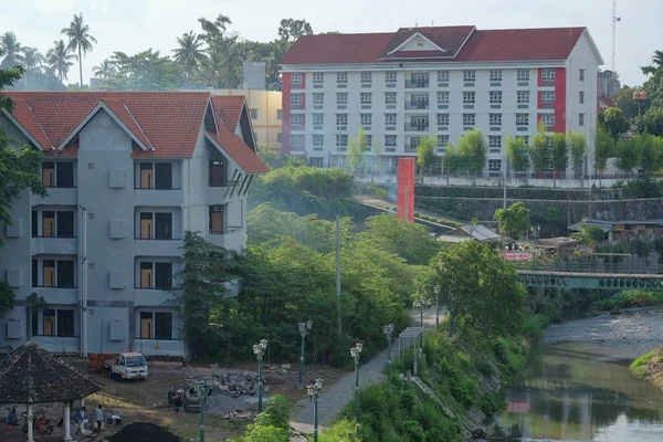 YOGYAKARTA - İNDONEZYA, 13 Mayıs 2020. Nehir kıyısında yaşayan sakinlerin taşınması için hükümet tarafından sağlanan daireler veya daireler..