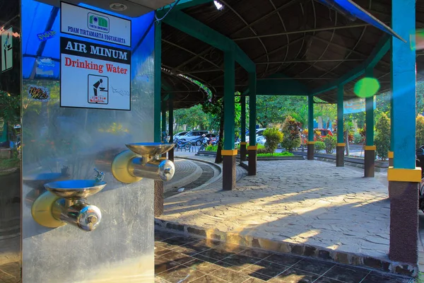 Yogyakarta Indonesia 2015 Instalaciones Agua Potable Para Público Área Del — Foto de Stock