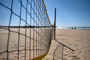 Plajda Boley topu ağları
