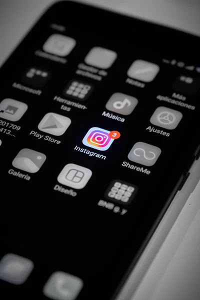 Icônes Sur Instagram Mise Évidence Mobile Images De Stock Libres De Droits