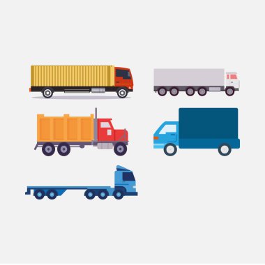 kamyon grafik ögesi Illustration şablon tasarımı