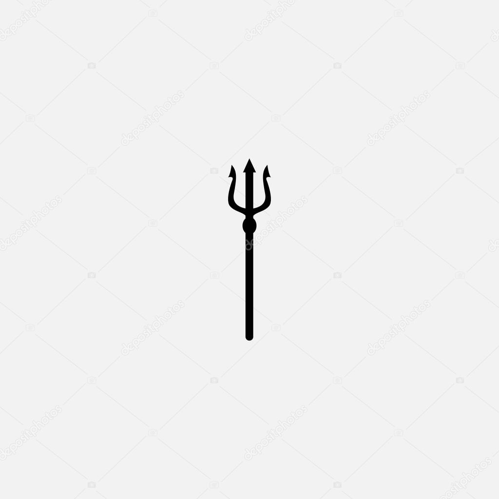 Trident graphic element Illustration template design